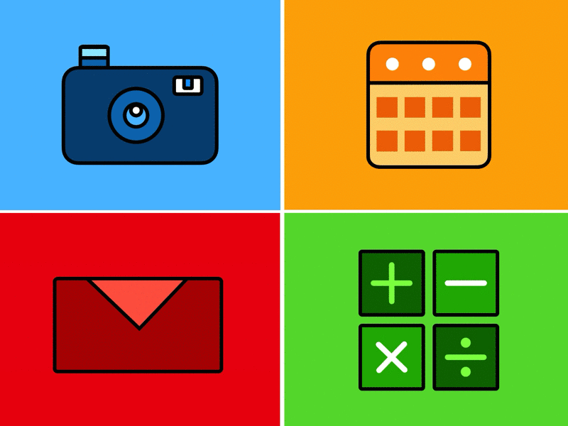 Made In Keynote: 4 Frames animation animation 2d animation gif branding design flat icon icon design icons icons set illustration illustrator minimal motion design motion graphics ui animation vector vector art web