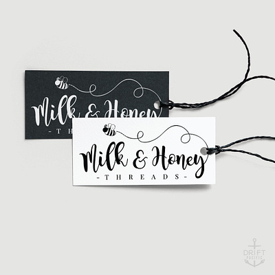 milk + honey bee logo cute logo design hangtags illustration logo logo logo design logo design branding logomark typography typography art typography design vector