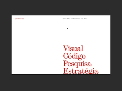 Aprender Design branding design digital design graphic design haas grotesk typography ui ux visual design web