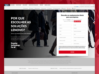 Lenovo landing page b2b design landing page lenovo technology ui user experience user interface ux web