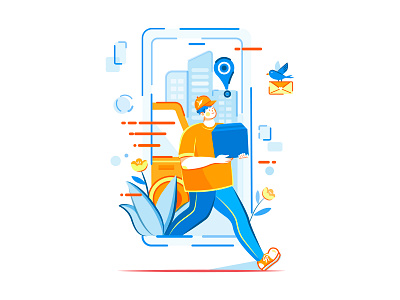 Delivery - illustration creative delivery design express illustration ui visual