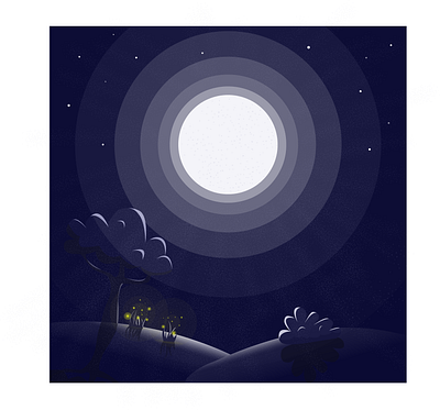 moon flat icon illustration vector