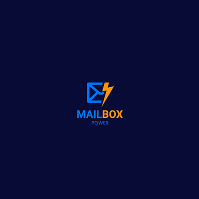 MailBox Power branding icon logo vector