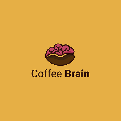 Coffee Brain branding design icon logo vector