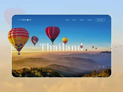 Thailand Balloon Website balloon book now chiang mai hobby holiday minimal summer thai thailand travel travel balloon travel logo travelling ui ui design uidesign uiux website website concept website design