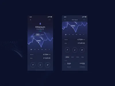 Exodus Design Challenge 3d app clean crypto dark design simple ui ux