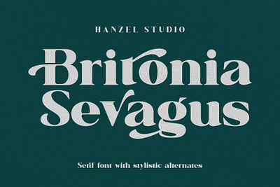 Britonia Sevagus Font branding classic font display font download fonts elegant font font font design fonts graphic design lettering logo font logo fonts logotype retro font serif font typeface typefaces typography vintage font vintage fonts