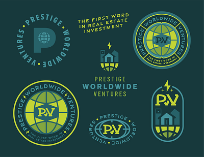 Prestige Worldwide Ventures blue concept earth globe green logo prestige ventures worldwide