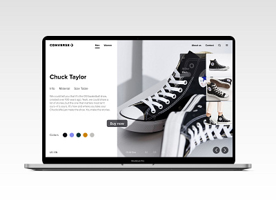 Converse Web UI Concept. converse designinspiration illustration minimal shoe design shoes typography ui ux web webdeisgn webpagedesign website