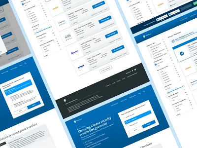 Package Finder Tool - Safety.com cards comparison filters home security packages product recommendation products search security site slider step form website