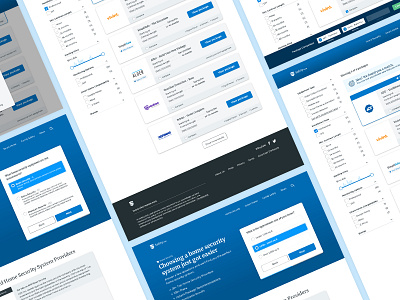 Package Finder Tool - Safety.com cards comparison filters home security packages product recommendation products search security site slider step form website