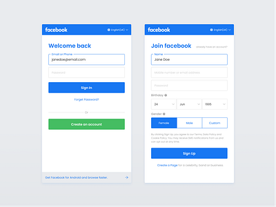 Daily UI :: 001 - Sign Up dailyui design form ui web
