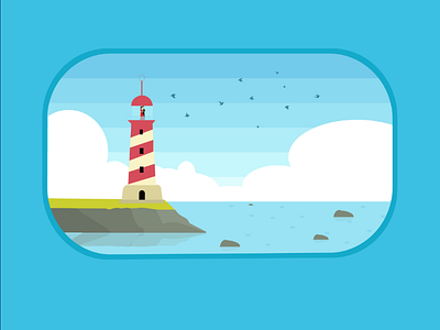 Mini Series Light house +couple 👫 . . design . illustration bestvector cartoon infinitedesign logo vectordrawing vectors vexel