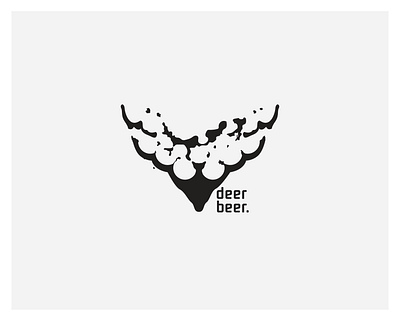 Deer Beer branding design logo