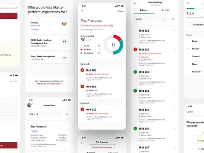 Data Entry Mobile App chart clean dashboard data entry form ibm plex ibm plex sans inspection ios list minimal mobile mobile app design product design real estate simple streamline icons tabs ui ux