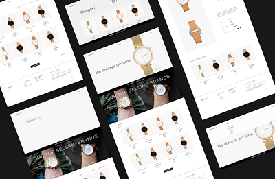 Minimal ecommerce store clean design desktop ecommerce shop firstshot grid minimal typography watches website whitespace