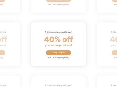 Daily UI 061: Redeem Coupon 061 coupon coupon code dailyui design discount redeem redeem coupon ui ux