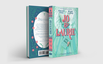 Jo & Laurie Book Jacket Design & Lettering book cover book cover design book jacket cover design lettering little women storybook typography vintage vintage floral