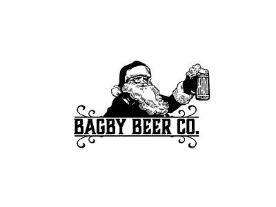 BAGBY BEER CO. Logo Design badge branding design flat illustration illustrator lettering logo logo design logo logodesign logo design retro badge typography vector vintage
