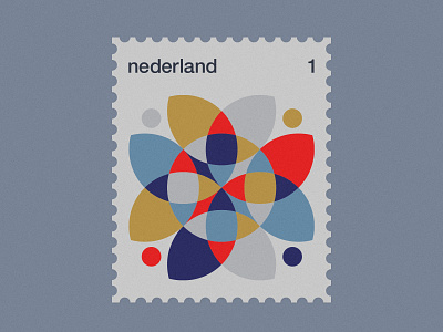 Dutch Post Stamps series 3-1 dutch geometric minimal modernism nederland netherlands simple stamp stamps