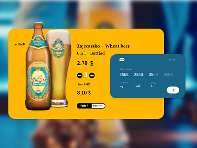 Credit card checkout beer beer art design ui ui design uiux ux