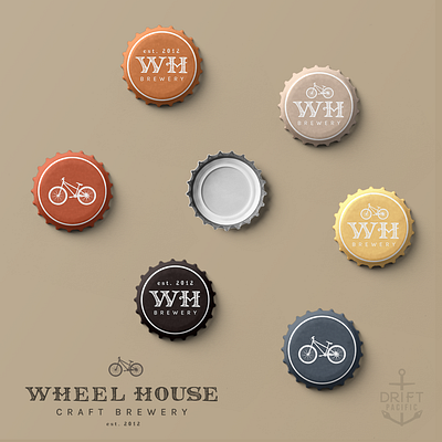 Wheel House | Craft Brewery beer brand beer logo bottle cap brand identity branding branding design brewery branding brewery logo custom logo illustration logo logo design branding logomark typography typography design