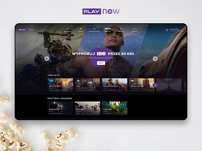 PlayNow - Web VOD app cinema design epg hbo movie play player product design series theatre tv tv program ui ux video web webapp website www