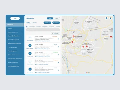 Order mangment sysmet blue blue and white daily ui dashboad dashboard dashboard app dashboard design dashboard ui design order order management ordering orders ui ui design uidesign ux ux ui ux design website