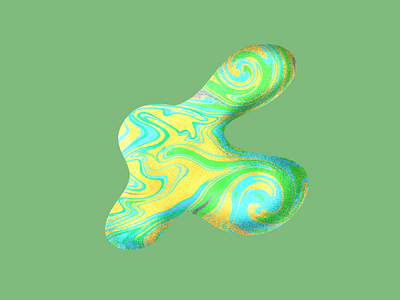 Study #3 abstract brush design illustration marbling organic texture
