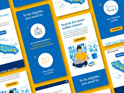 Landing Page college landing page sketch students ui ux web website