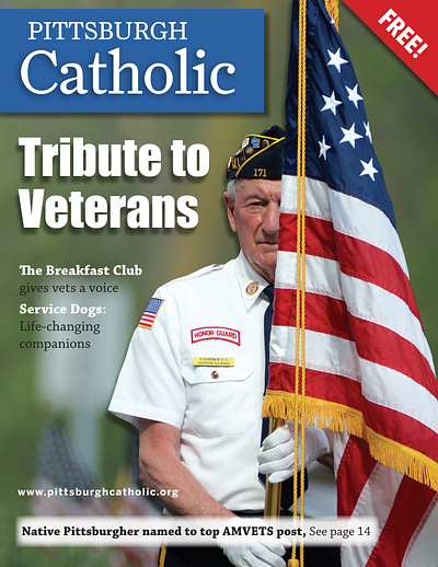 Tribute to Veterans magazine design indesign magazine non profit