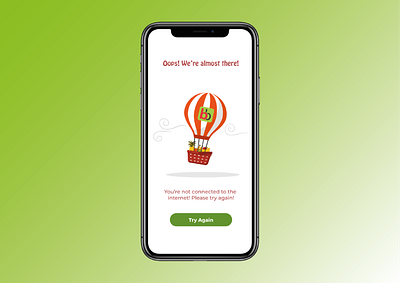 No Internet-- Big Basket app design application big basket design food illustration interaction interface lost mobile app mobile application no connection no internet ui ui ux ui design ux uxdesign