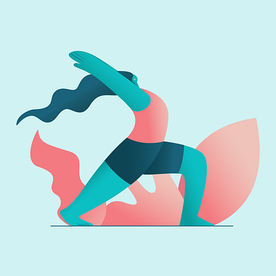 Yoga hair pose sport yoga