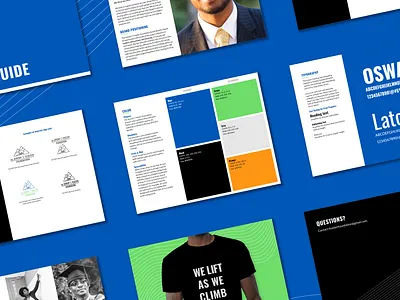Style Guide for Non-Profit black blue brand brand identity branding bw climb foundation guide identity mountians nonprofit poc style guide