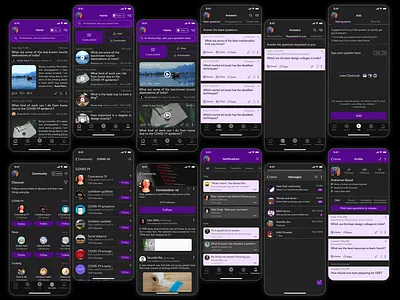 Quora App Redesign | UI/UX Case Study II app appredesign darkmode design quora redesign user experience user experience design user interface design userinterface uxui