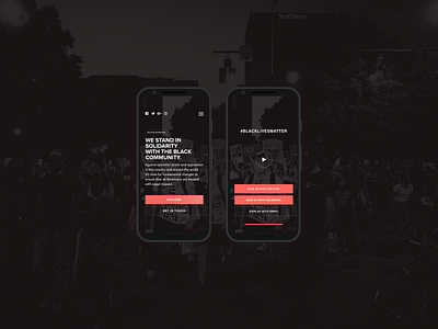 Black Lives Matter Tribute (Mobile) black lives matter design minimalist mobile mobile ui pexels sketch ui