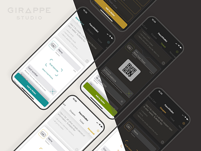 Pass4Wallet App UI app cards coupon dark theme dark ui ios ticket ui wallet