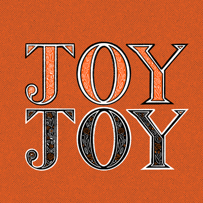 JOY Lettering bible decorative flowers fruitofthespirit handlettering happy joy lettering orange procreate scripture texture words