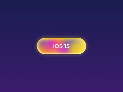 iOS 15 Button animation app blue branding button dark graphic minimal website
