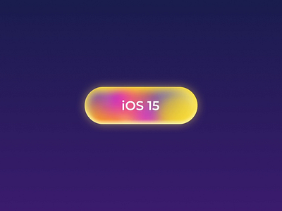 iOS 15 Button animation app blue branding button dark graphic minimal website