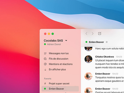 Slack macOS 11 concept. concept design mac macos macosx sketch slack software