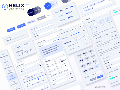 Helix Untimate 2.0 design system framework helix joomla ui components