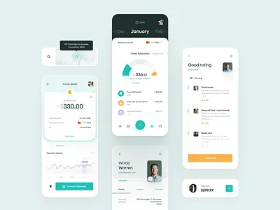 e-Commerce & Finance Analytics - Mobile app account calendar chart clean dashboard ecommerce filters finance graph history investment invoice map payment profile rating reviews trading ui widelab