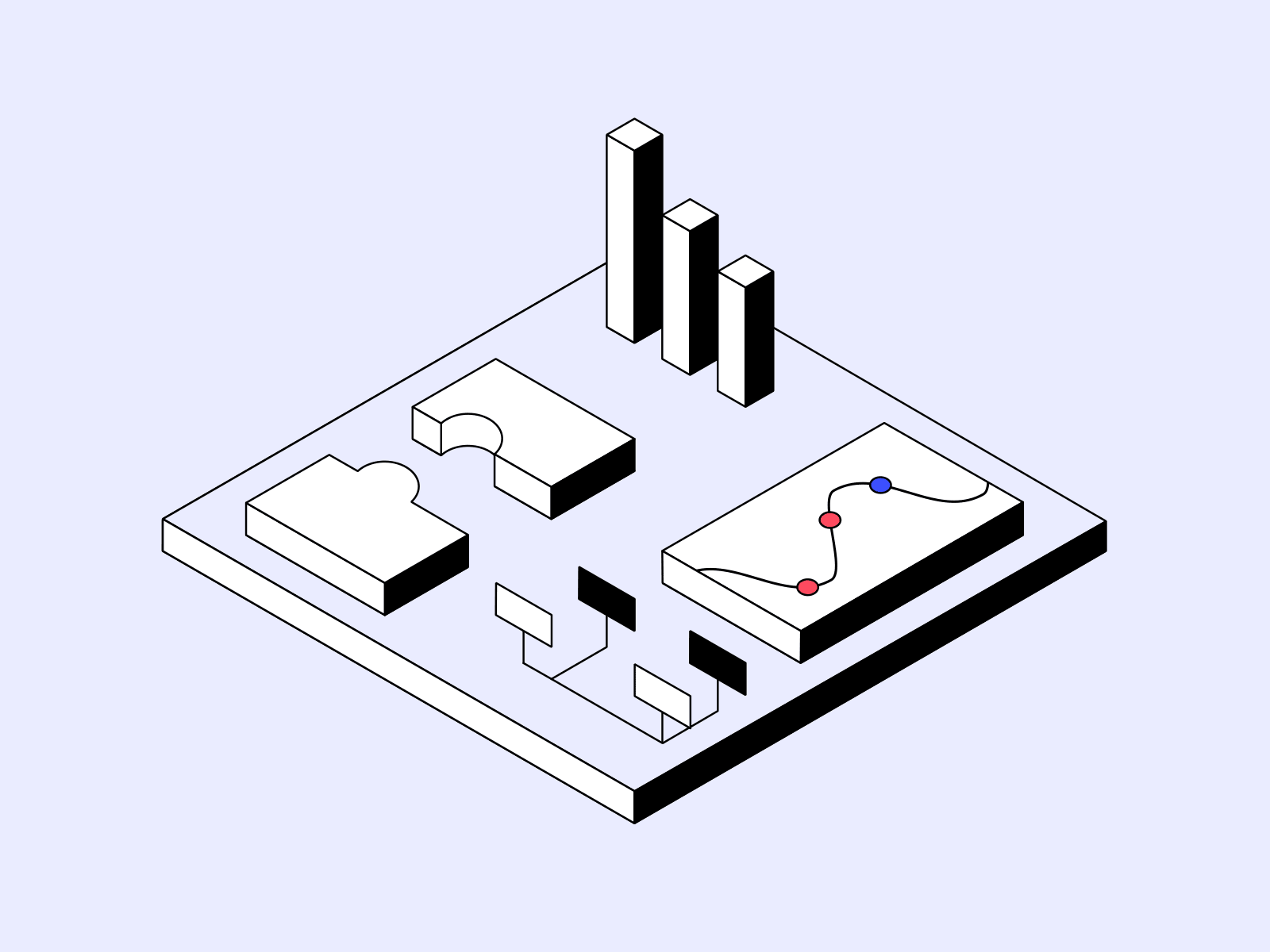 A look inside animation brand design branding data gif isometric minimal vector