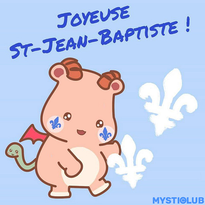 It's St. Jean Baptiste Day! Happy National Holiday of Quebec! art artwork canada celebrate celebration comics cute digital art drawing explore canada holiday holiday season illustration long weekend national holiday party time quebec quebec region st jean baptiste together