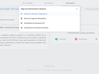 Tribotar.io app design dashboard icons material design