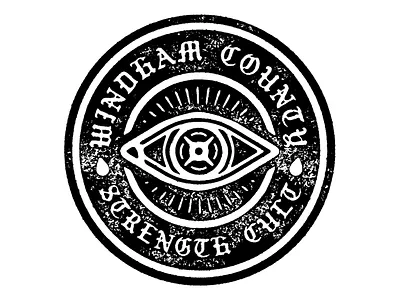 Windham County Strength Cult badge branding logo sticker