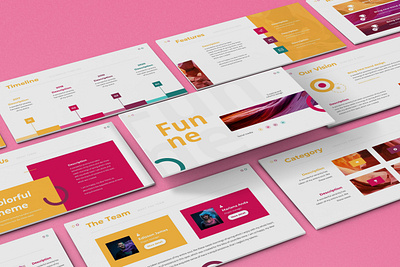 Funne - Creative Powerpoint Template abstract bright business presentation clean investor lookbook minimal modern pitchdeck pithcdeck powerpoint template presentation simple strategy technology