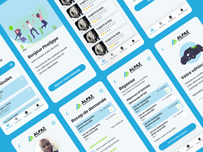 ALPAZ adobexd app bmw car cars app ecommerce app ecommerce shop eshop flat illustration minimal mobile app design mobile ui on demande profile ui ux web