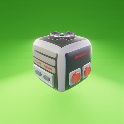 Day 7 - NES Controller 3d 3d art blender branding cartoon clean concept controller design different gaming nes nintendo product design render